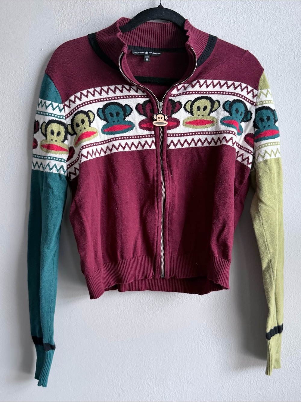 Paul Frank zip up sweater